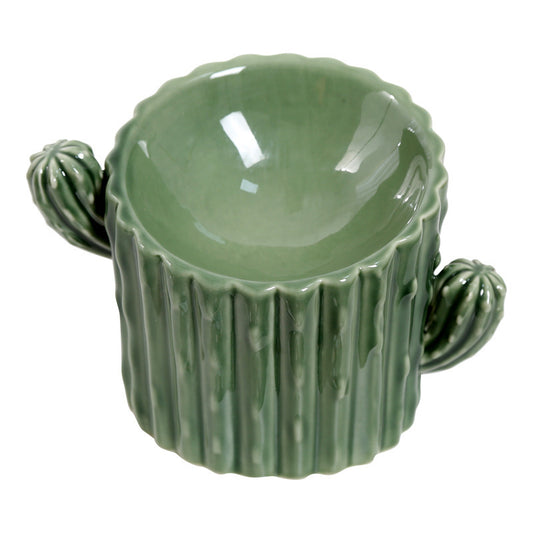 Elevated Ceramic Cactus Bowl