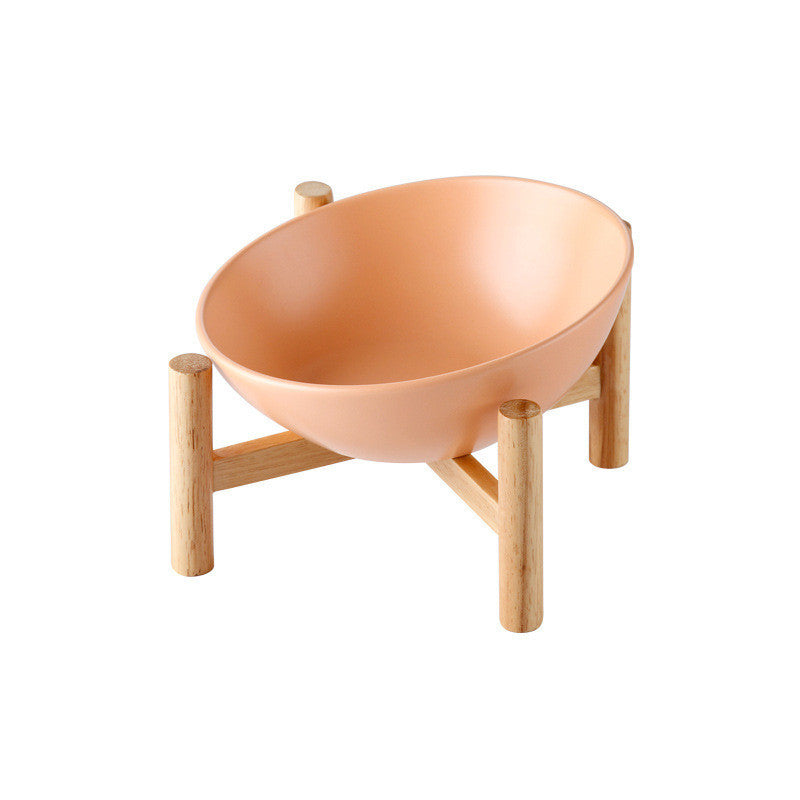 Ceramic Bowl with Bamboo Stand