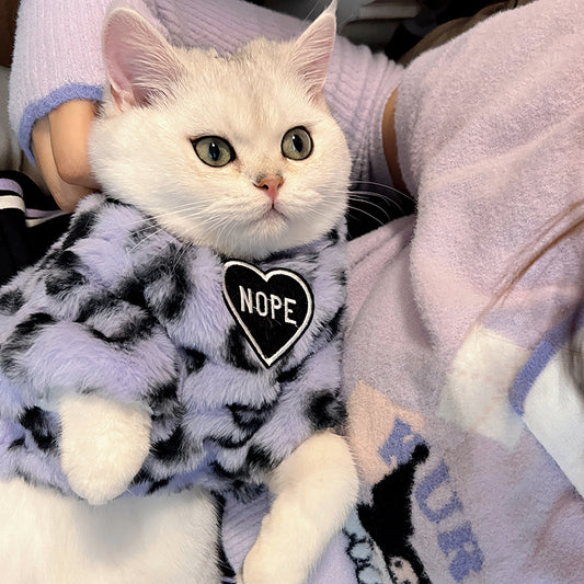 NOPE Plush Cat Sweater