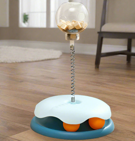 Spring Cat Toy with Ball