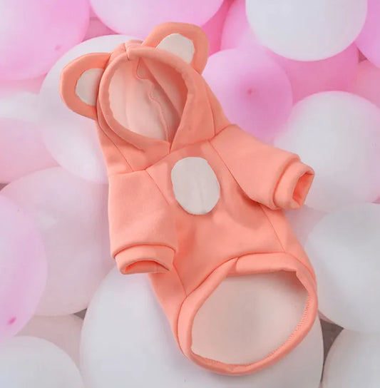 Coloured Hoodie with Ears