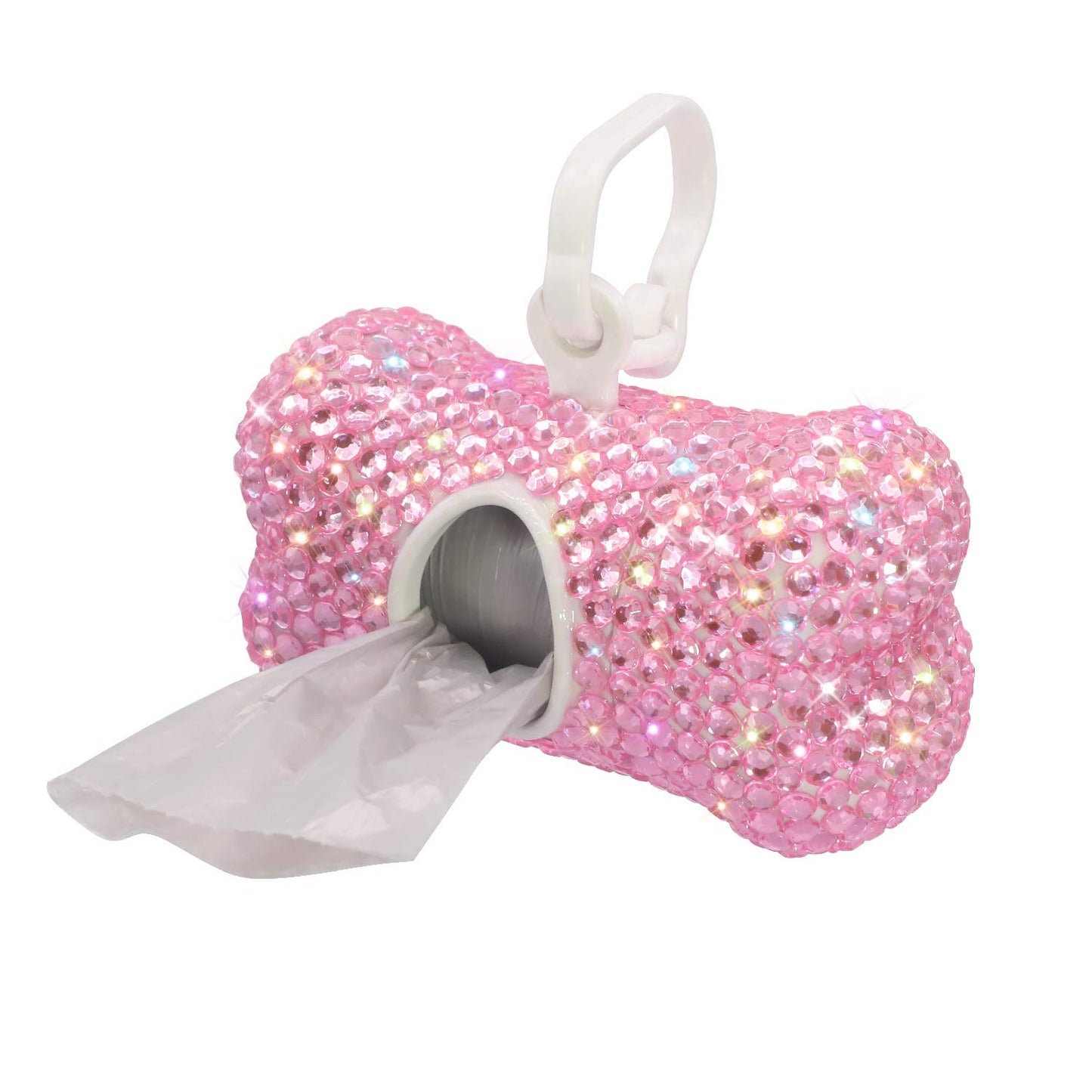 Pink Bling Waste Bag Dispenser