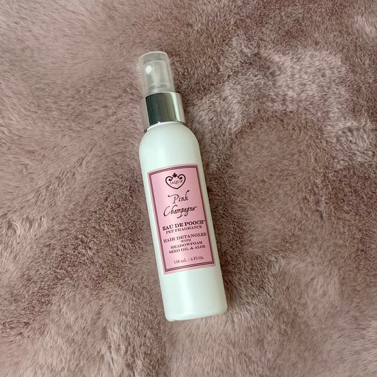 Eau De Pooch Pet Fragrance and Hair Detangler Spray - Pink Champagne