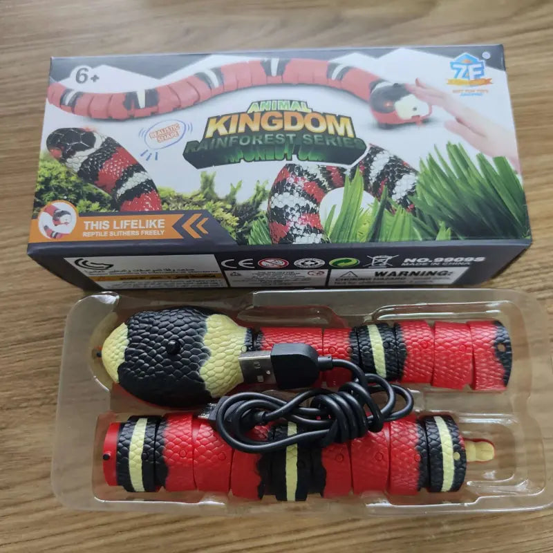 Interactive Snake Toy for Cats - rechargable