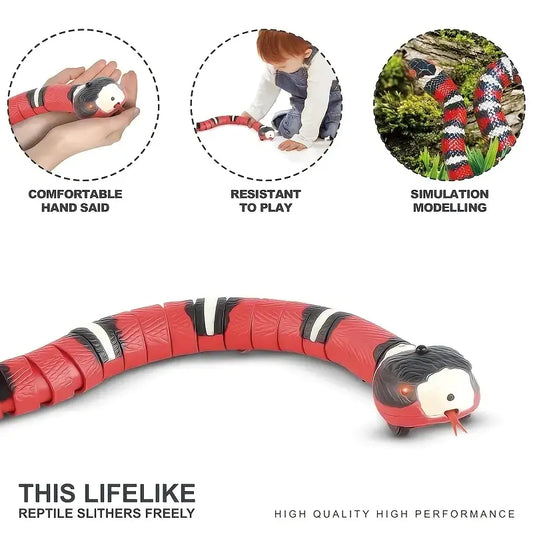 Interactive Snake Toy for Cats - rechargable