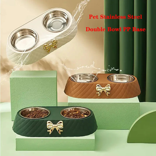 Bow Design Stainless Steel Bowl Set