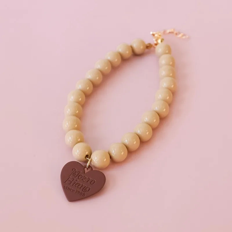 Mozro Hiano Collar with Heart Pendant