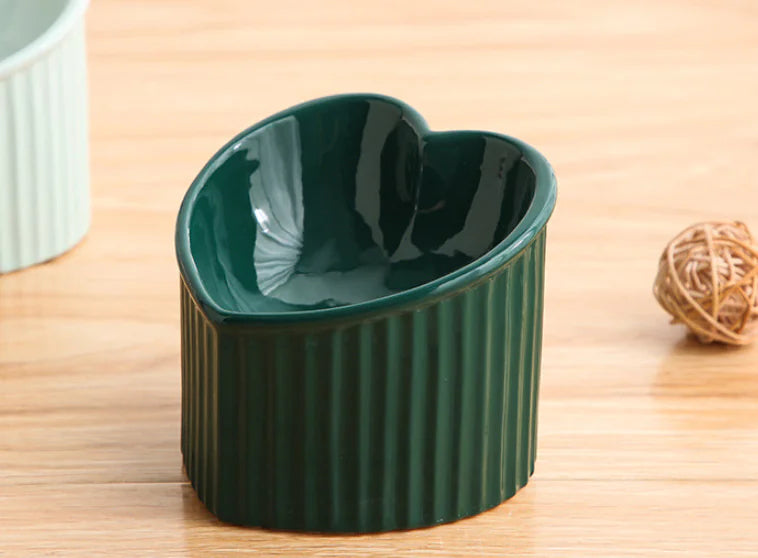 Ceramic Slanted Heart Bowl