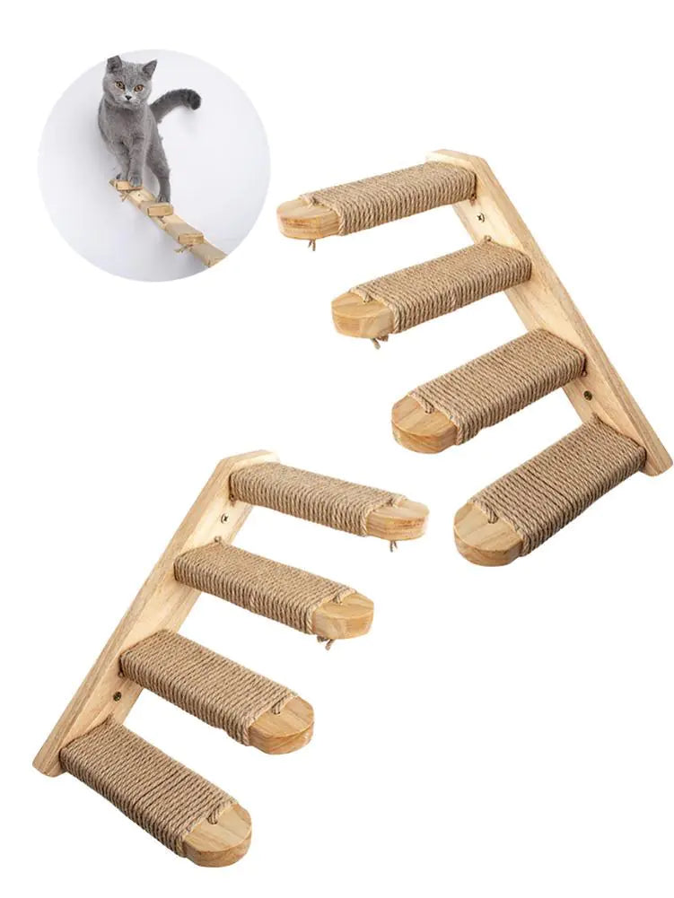Solid Wood Climbing Wall Stairs