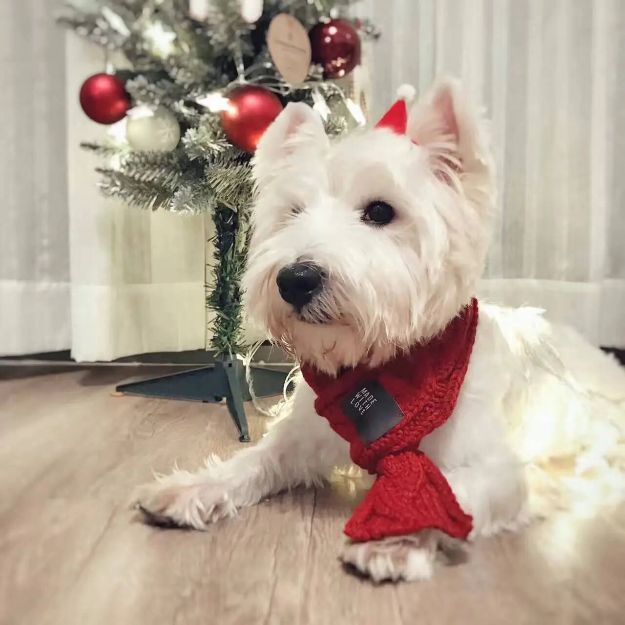 Cute Knit Pet Scarf
