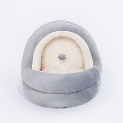 Comfy Cat Cave with plush ball