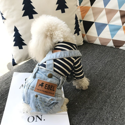 Short Stretch Jean Overalls