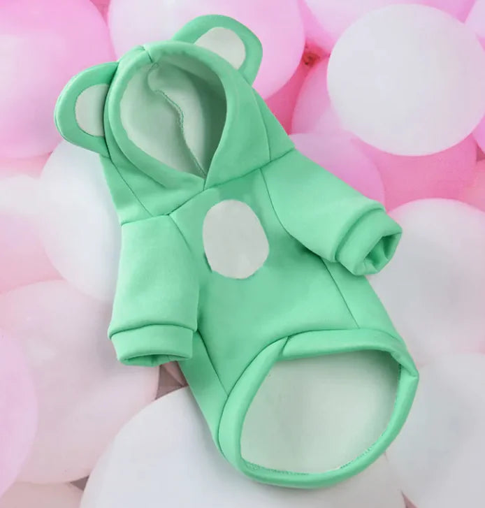 Coloured Hoodie with Ears