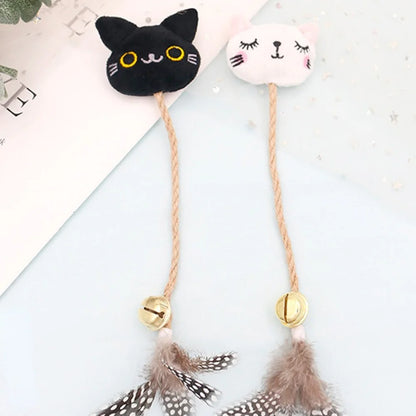 Feathered Cat Toy with Bell