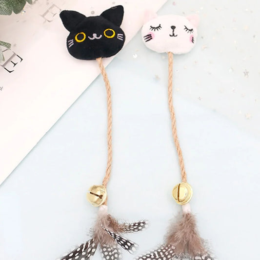 Feathered Cat Toy with Bell