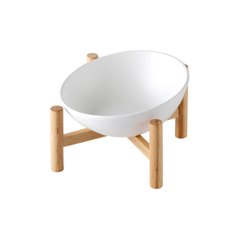 Ceramic Bowl with Bamboo Stand