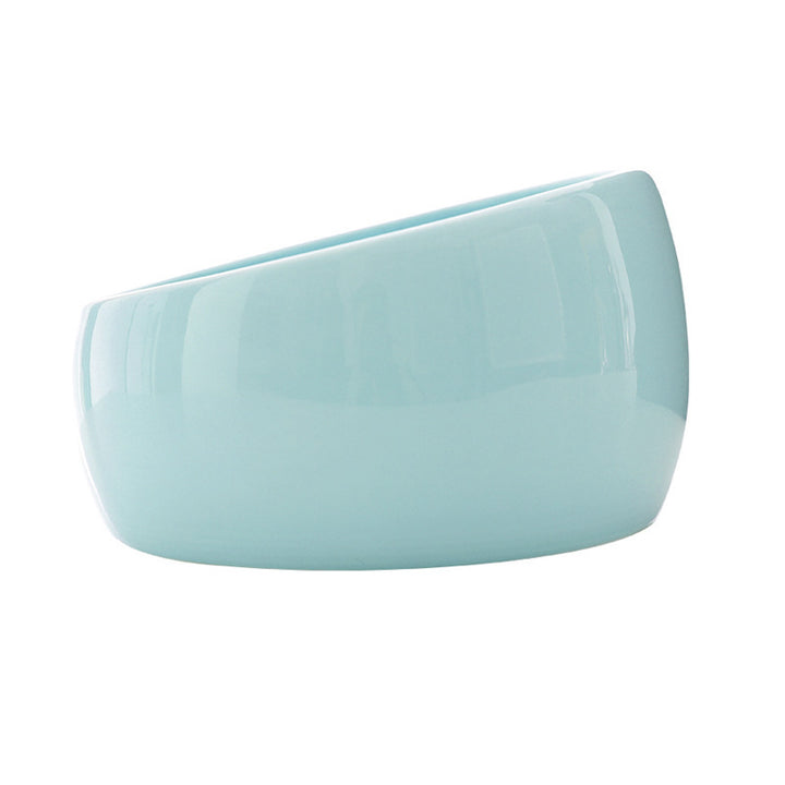 Slanted Ceramic Pet Bowl