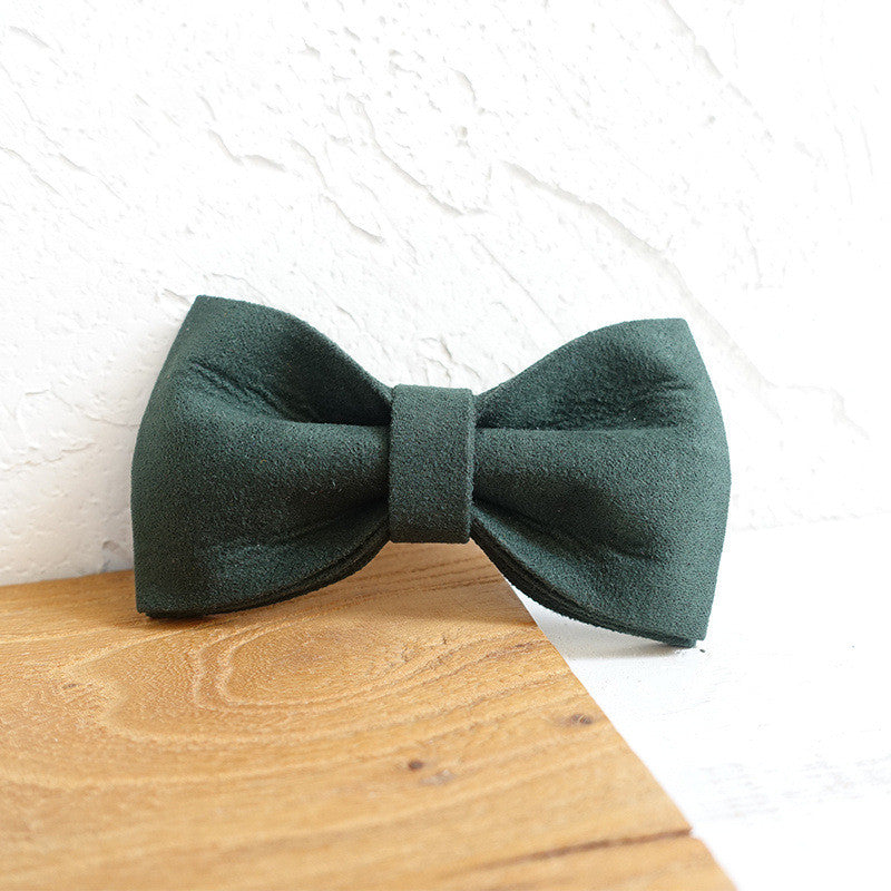 Green Collar, Bow and Leash Set