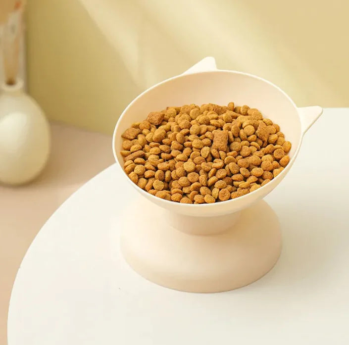Slanted Food Bowl with Ears