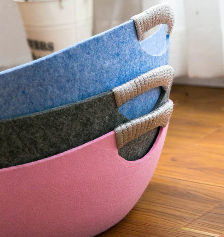 Felt Bowl Cat Bed