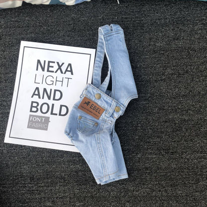 Short Stretch Jean Overalls