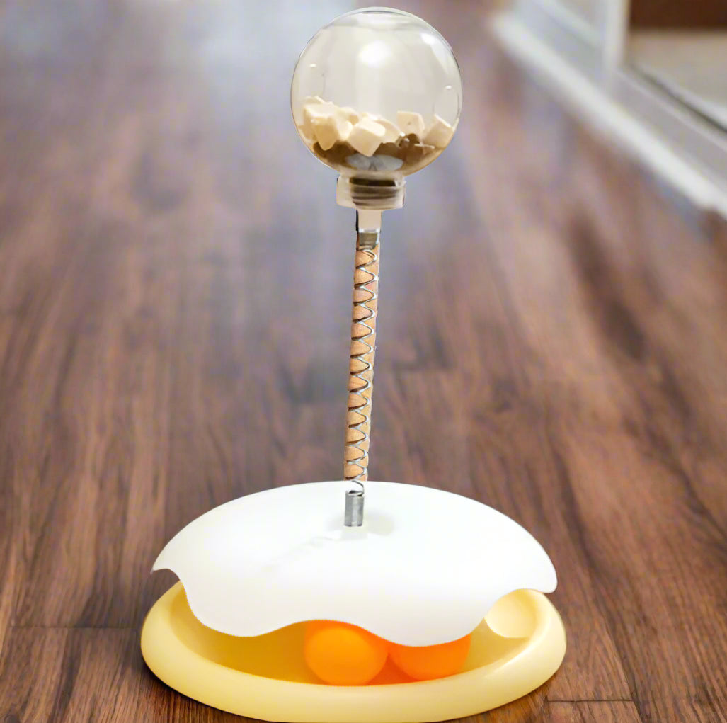 Spring Cat Toy with Ball