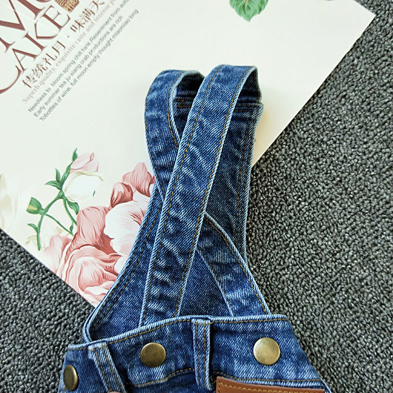 Short Stretch Jean Overalls