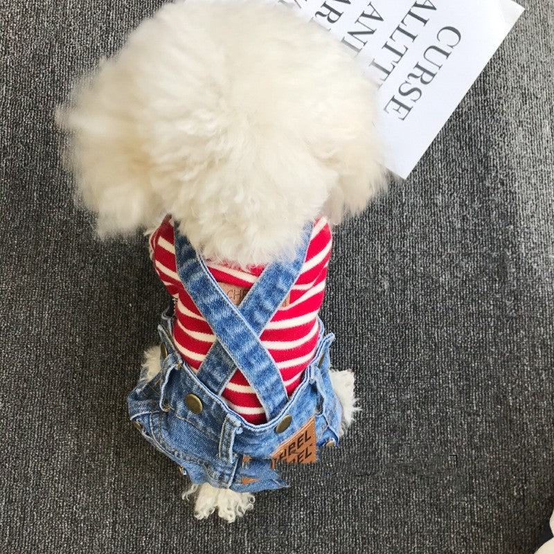 Short Stretch Jean Overalls