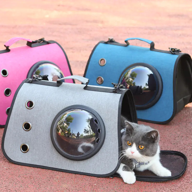 Foldover Dome Cat Travel Bag