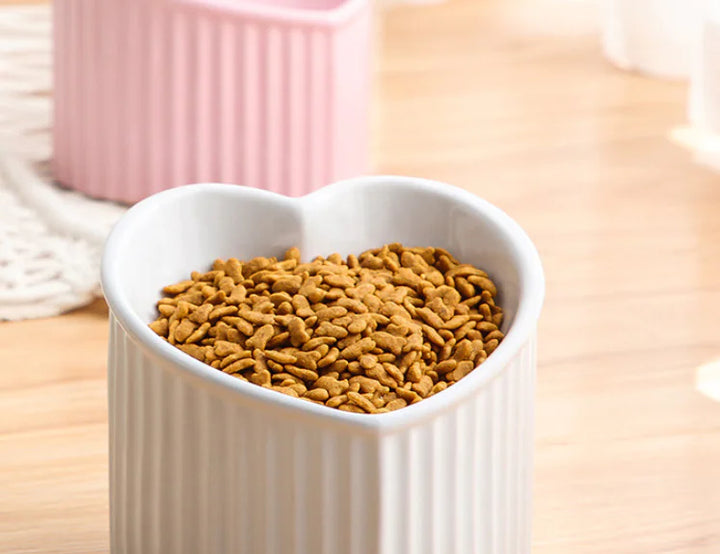 Ceramic Slanted Heart Bowl