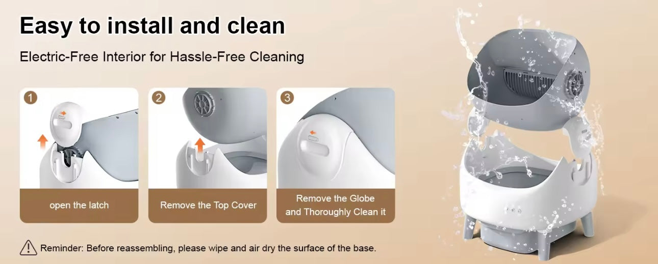 Grey Smart Automatic Cat Litter Box