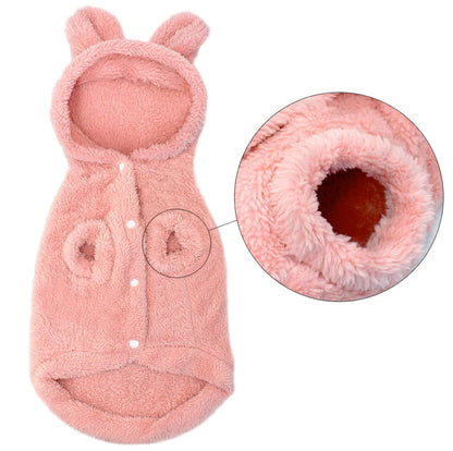 Fluffy Hoodie with Ears