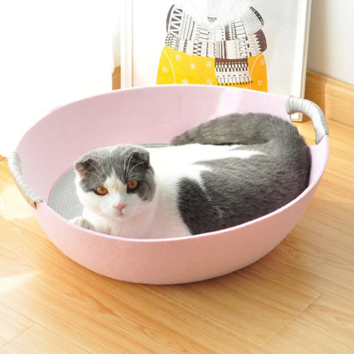 Felt Bowl Cat Bed