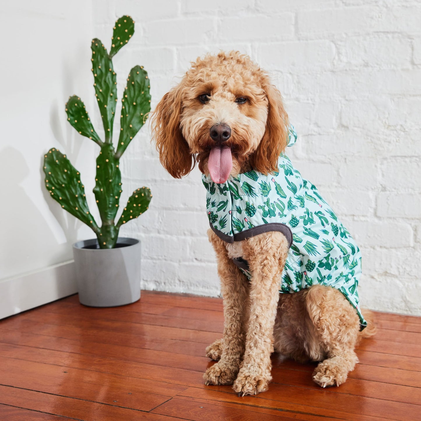Reversible Elasto-Fit Raincoat - Green