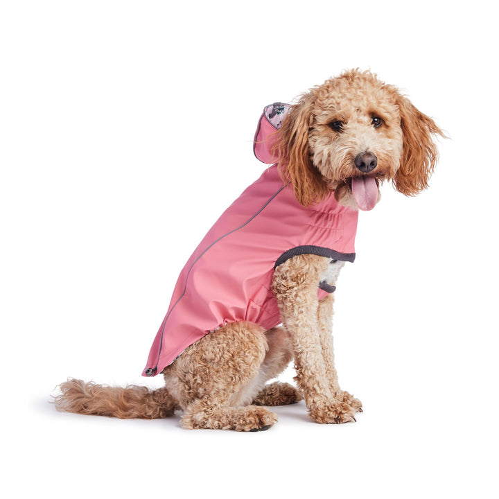 Reversible Elasto-Fit Raincoat - Pink