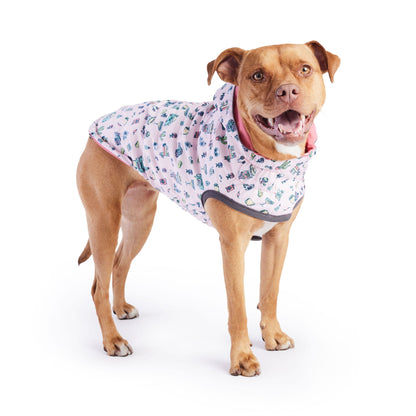 Reversible Elasto-Fit Raincoat - Pink