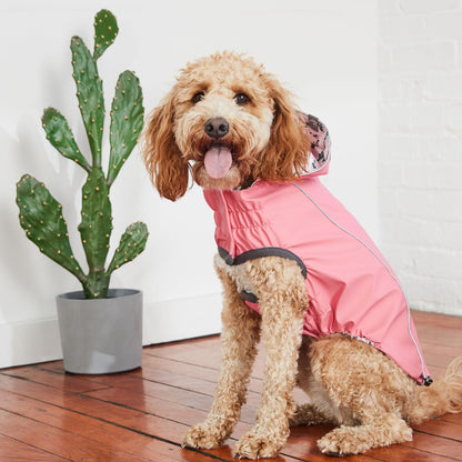 Reversible Elasto-Fit Raincoat - Pink