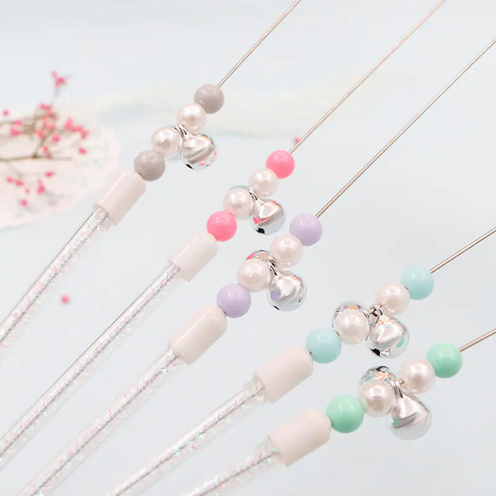 Pom Pom Cat Wand with Bell
