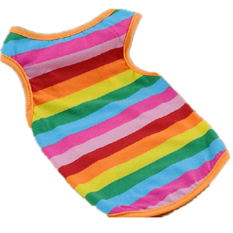 Rainbow Stripe Pet Shirt