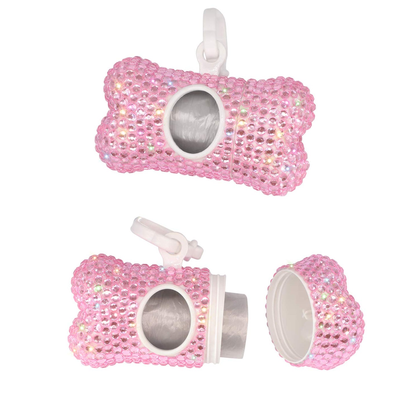 Pink Bling Waste Bag Dispenser