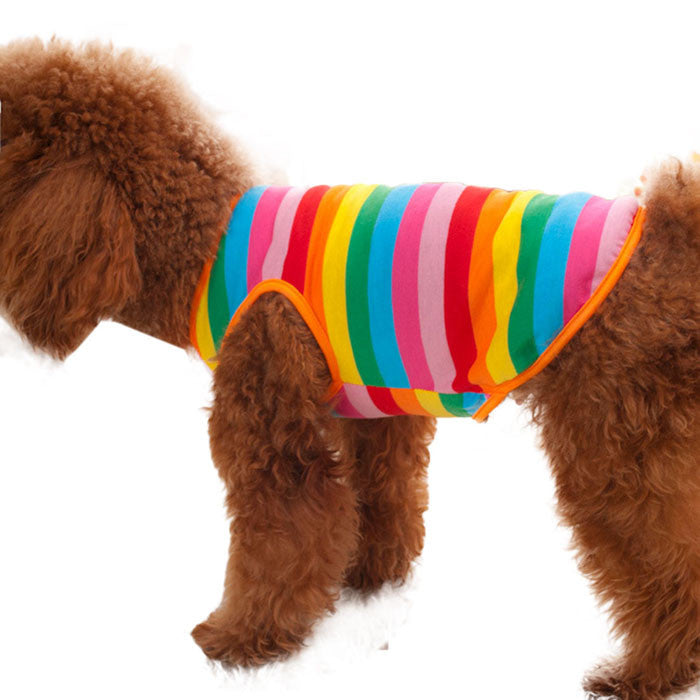 Rainbow Stripe Pet Shirt