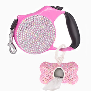 Pink Bling Waste Bag Dispenser