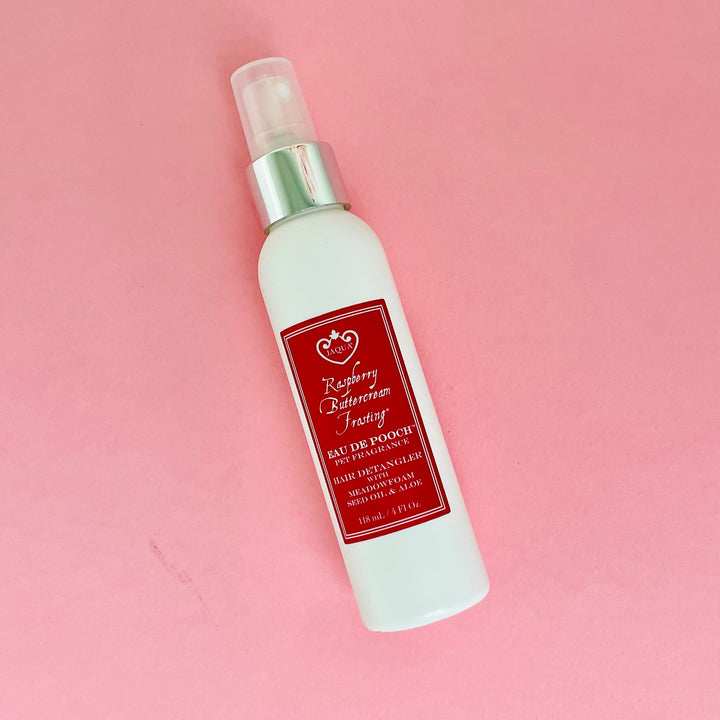 Eau De Pooch Pet Fragrance and Hair Detangler Spray - Raspberry Buttercream Frosting