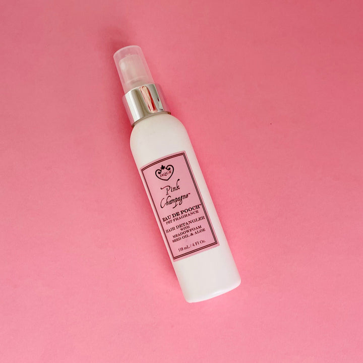 Eau De Pooch Pet Fragrance and Hair Detangler Spray - Pink Champagne
