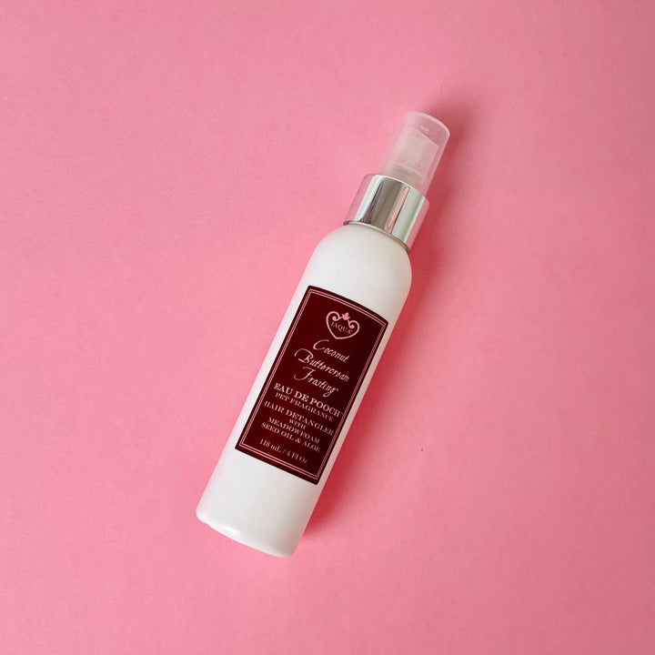 Eau De Pooch Pet Fragrance and Hair Detangler Spray - Coconut Buttercream Frosting