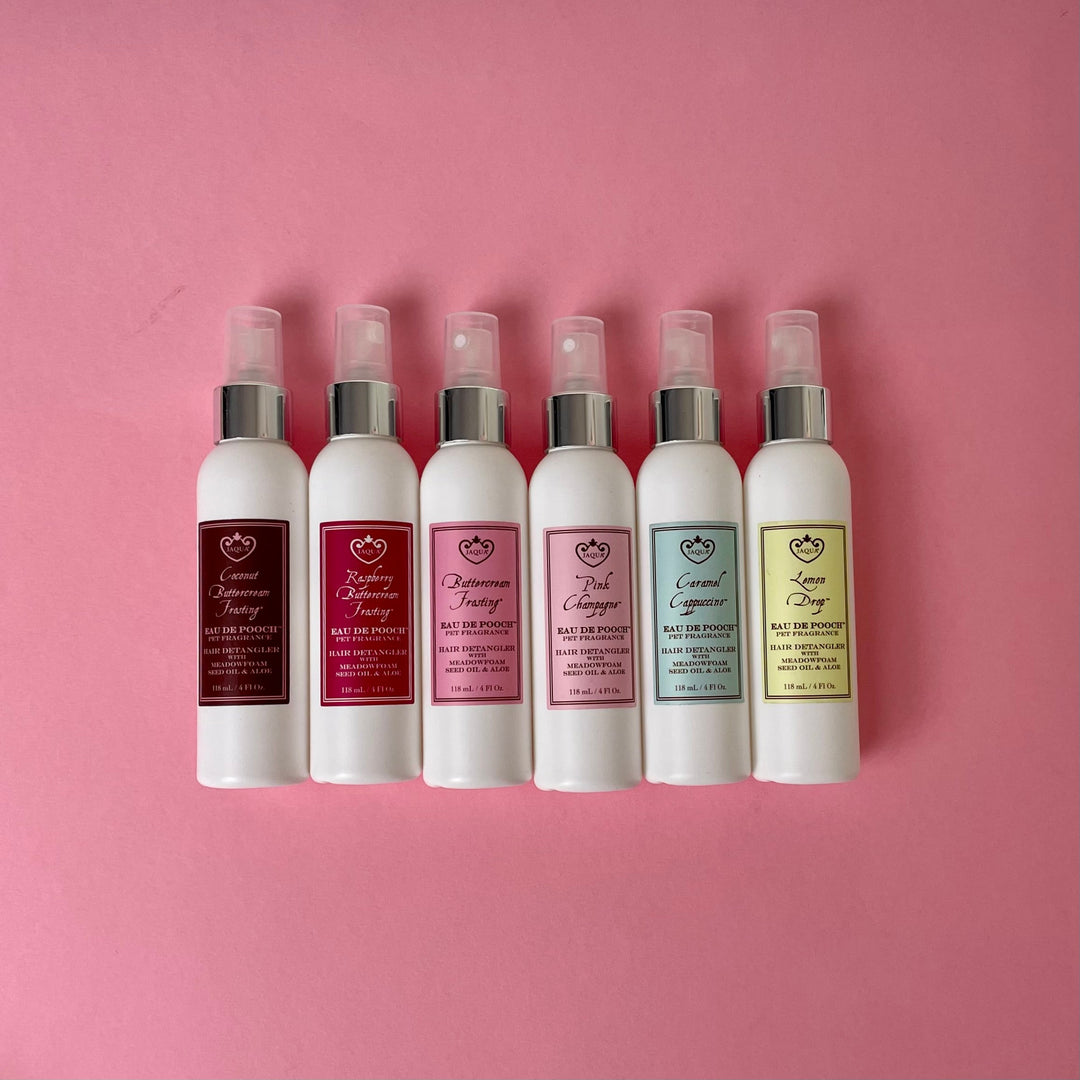 Eau De Pooch Pet Fragrance and Hair Detangler Spray - Raspberry Buttercream Frosting