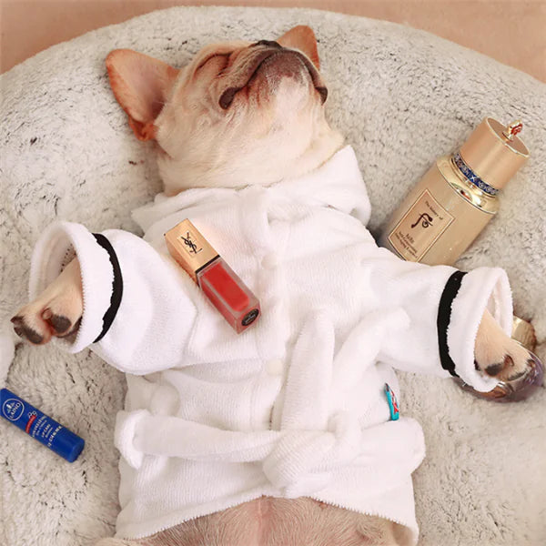 Hooded Dog Bathrobe