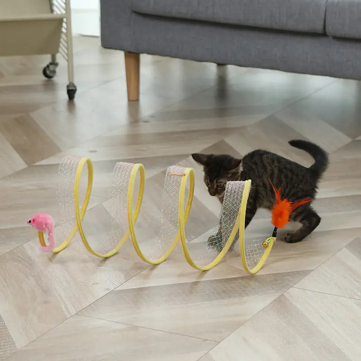 S Shaped Foldable Cat Tunnel
