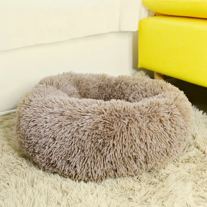 Round Plush Bed