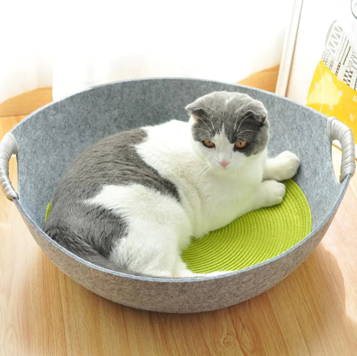 Felt Bowl Cat Bed